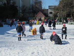 雪だ~!